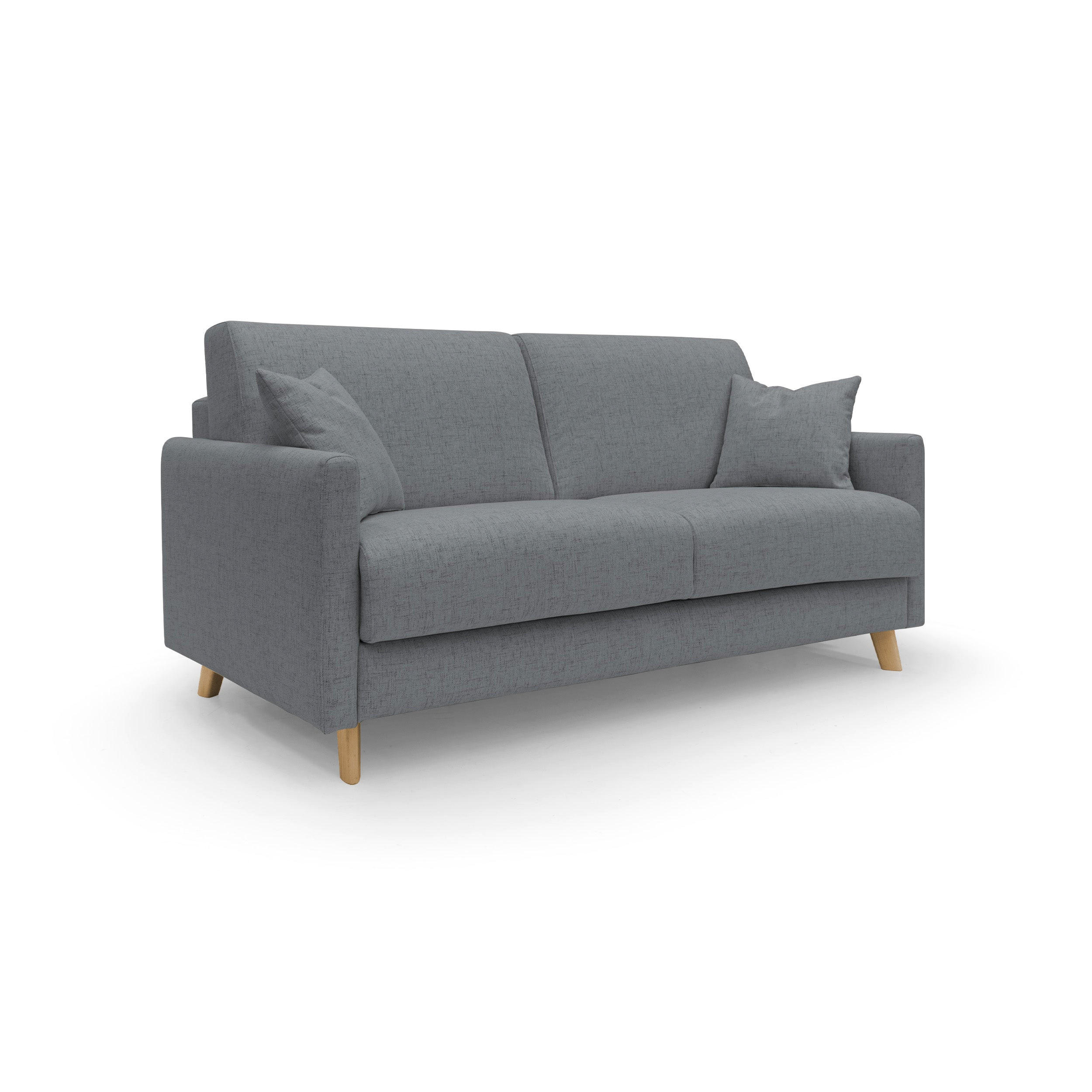 SCHLAFSOFA Edgar - Grau, Textil (180/94/97cm) - Divani.store