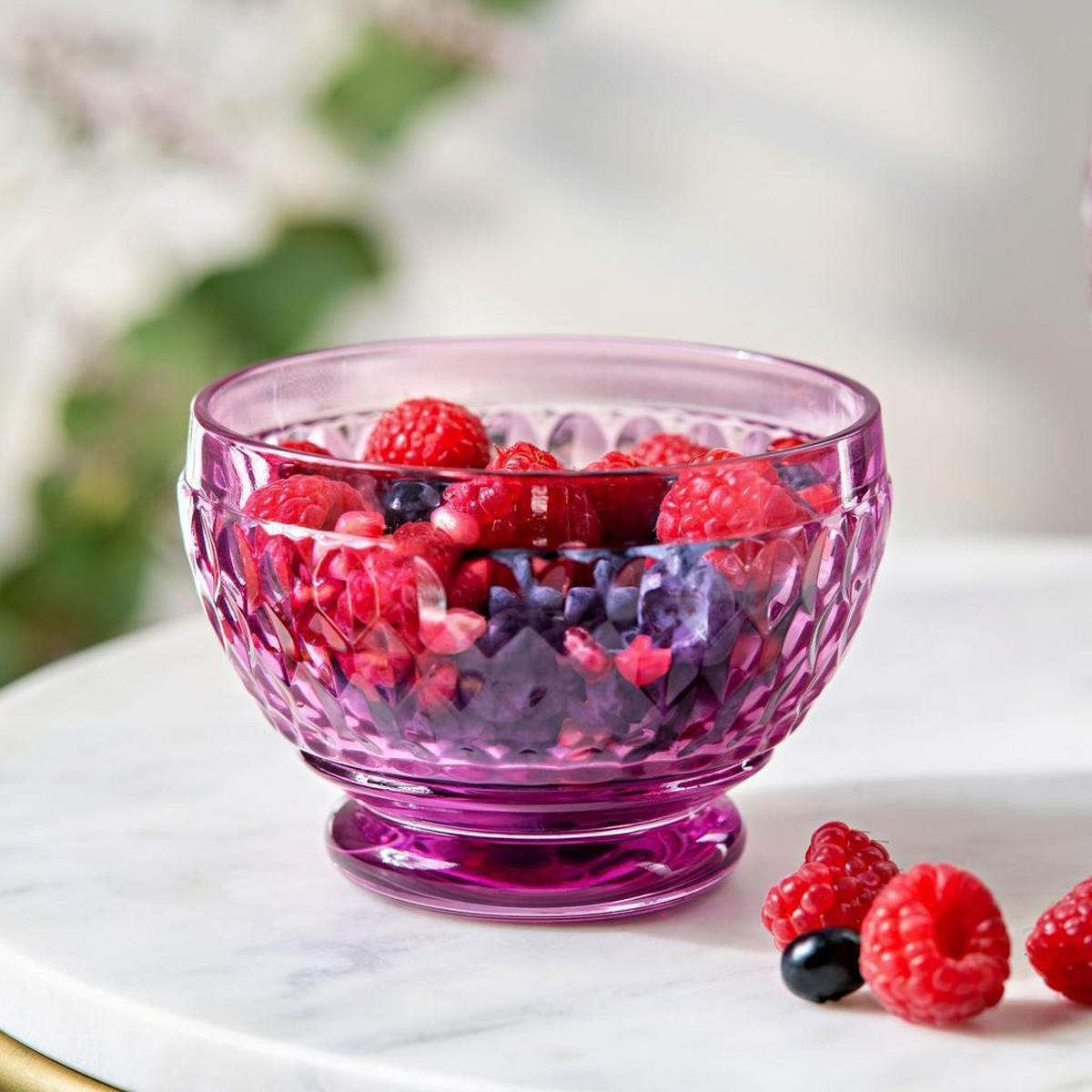 DESSERTSCHALEN Boston Coloured Berry ø 11,7 cm 4er Set - Violett, Glas (11.7cm) - Villeroy & Boch