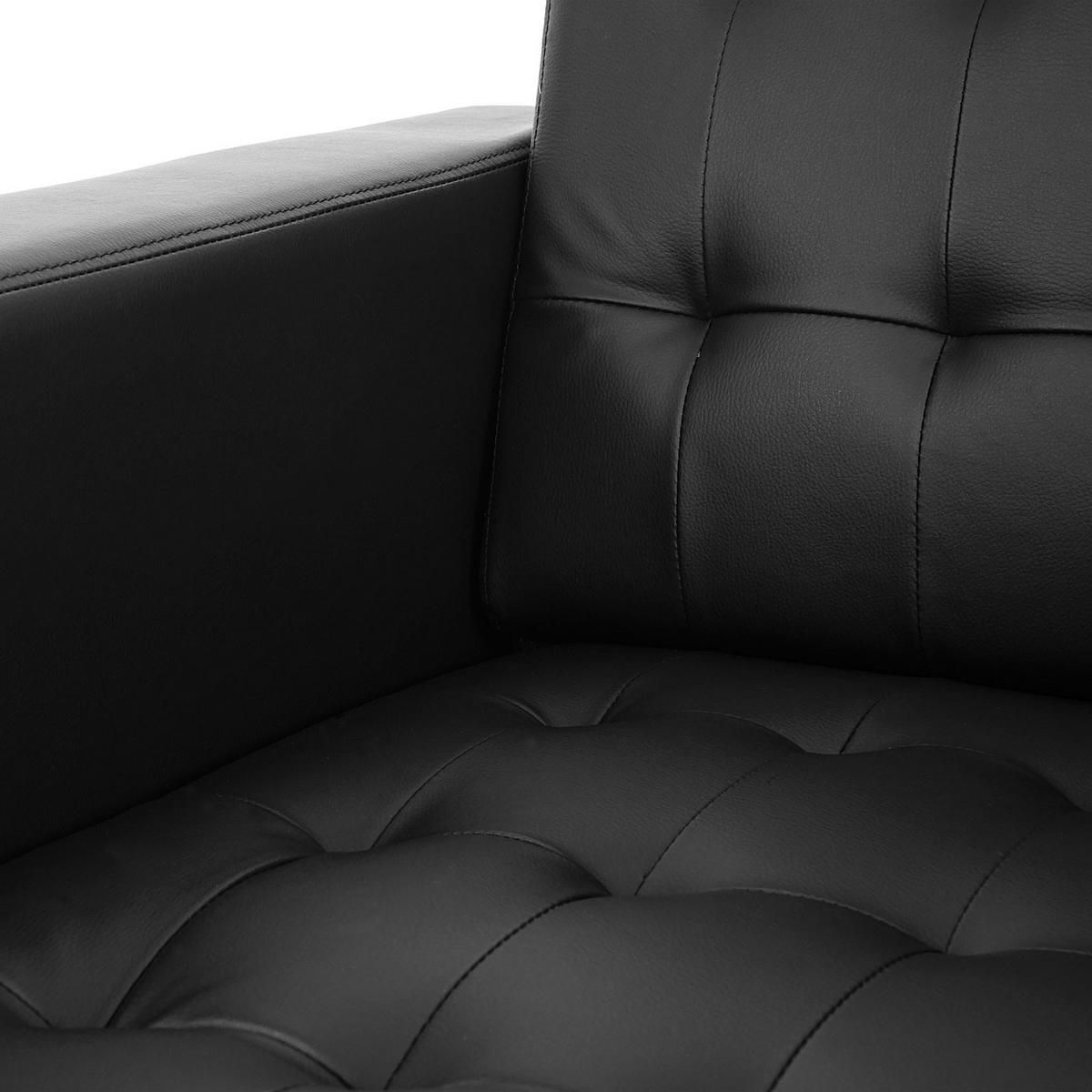 SOFAGARNITUR Schwarz - Schwarz, Textil (89/82/75cm) - MCW