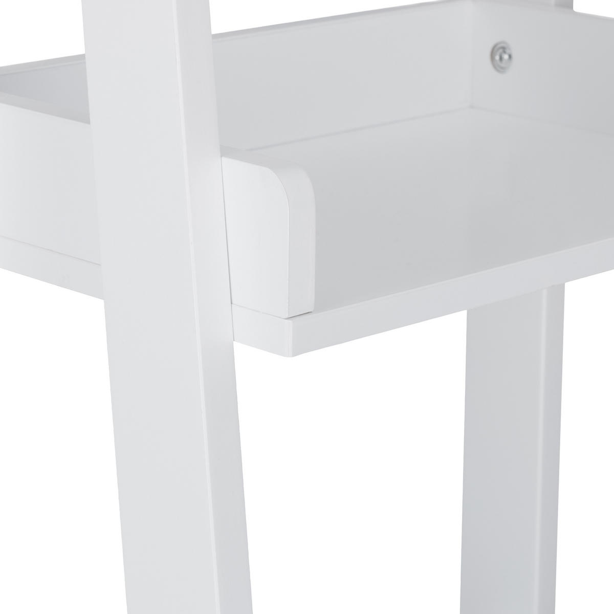 STANDREGAL - Weiß, Holzwerkstoff (33/112/30cm) - Relaxdays