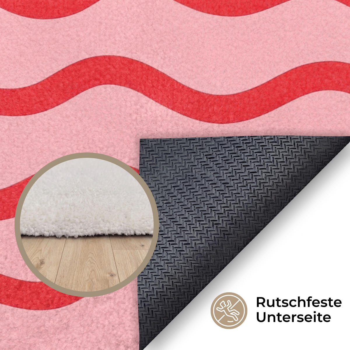 KOBERCE - Hravé - vzor - červená - 120x80 cm - červená, textil/plast (120/0.4cm) - OnlyWow