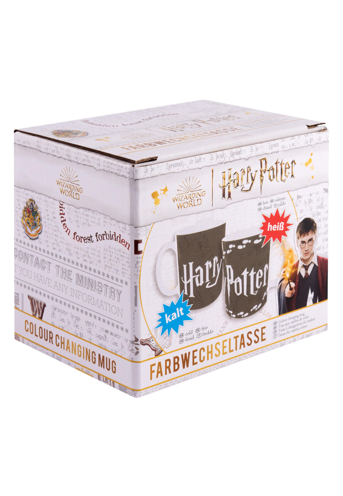 KAFFEEBECHER Harry Potter Zaubertasse Farbwechsel Marauders Map Schwarz 320 ml - Schwarz, Keramik (0.32L) - United Labels