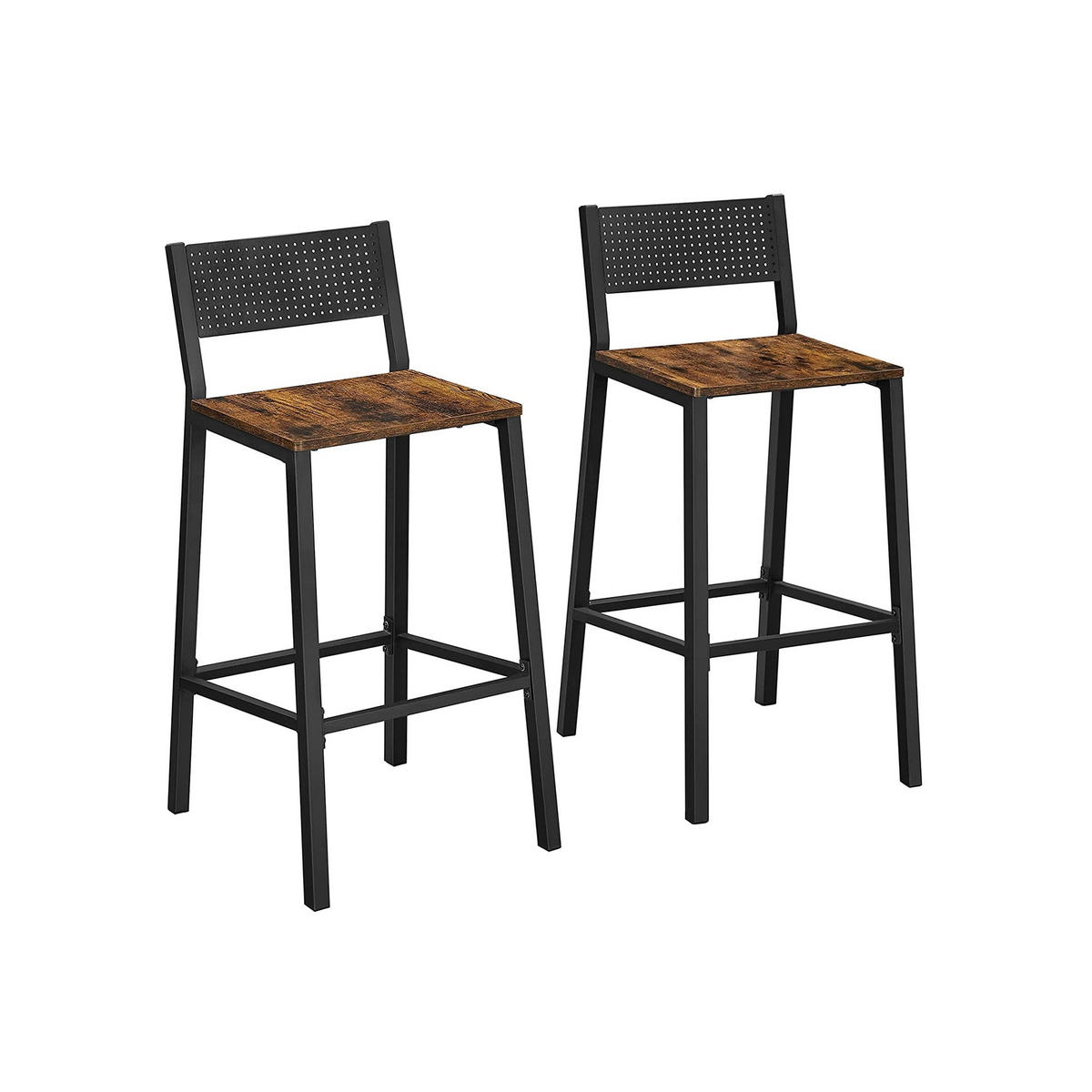 BARSTUHL 2ER-SET - Braun, Holzwerkstoff (50.7/98/43.1cm) - Hansiro