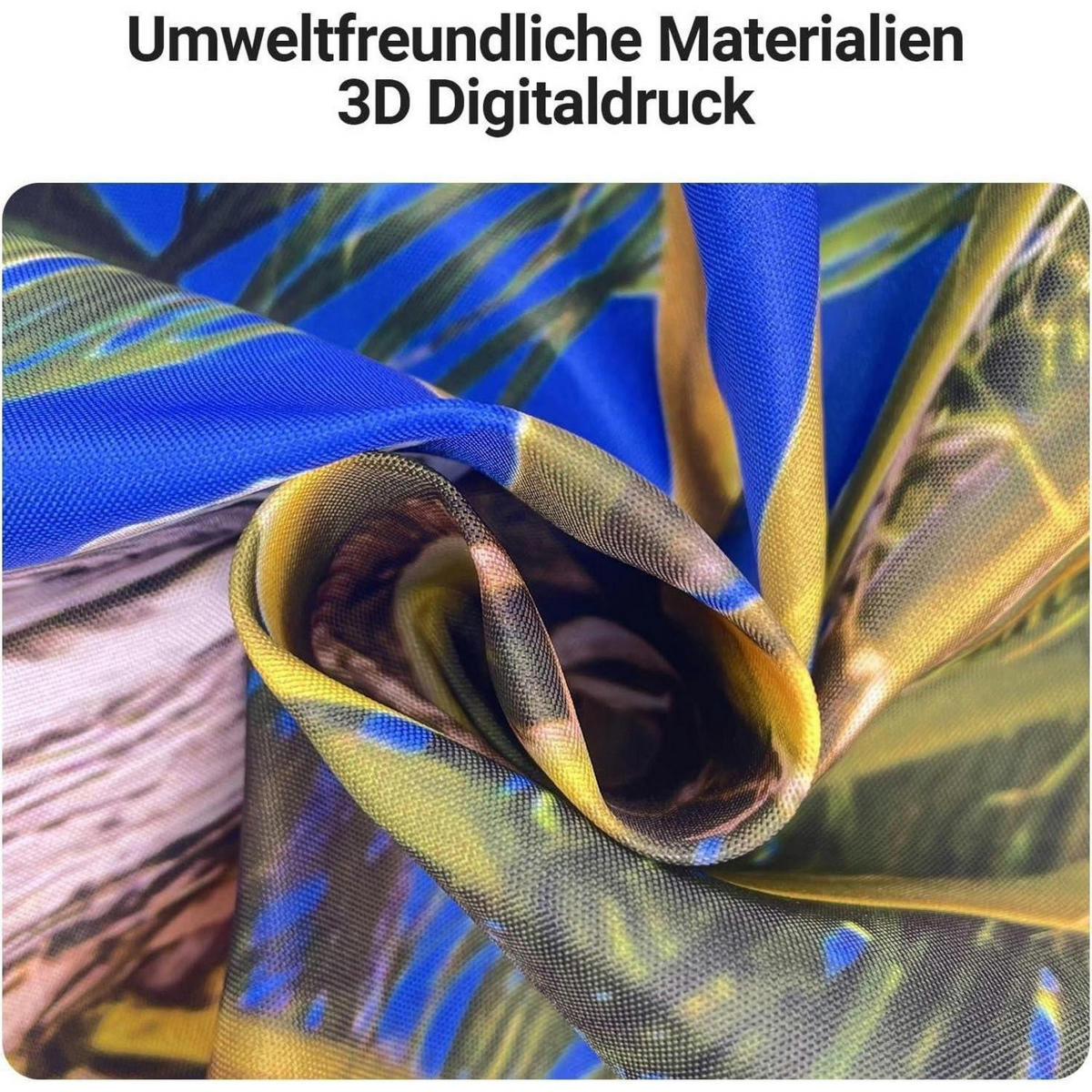 DUSCHVORHANG Strand 180 x 180 cm Wasserabweisend Textil - Multicolor, Textil (180/180cm)
