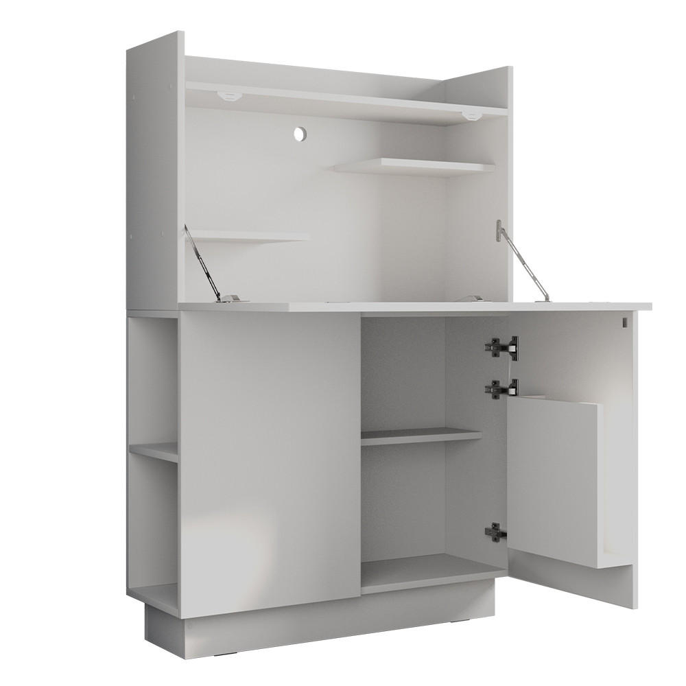 SEKRETÄR SCHREIBTISCH Alena Weiß 85 x 27 cm - Weiß, Holzwerkstoff (27/85/118.9cm) - Vicco