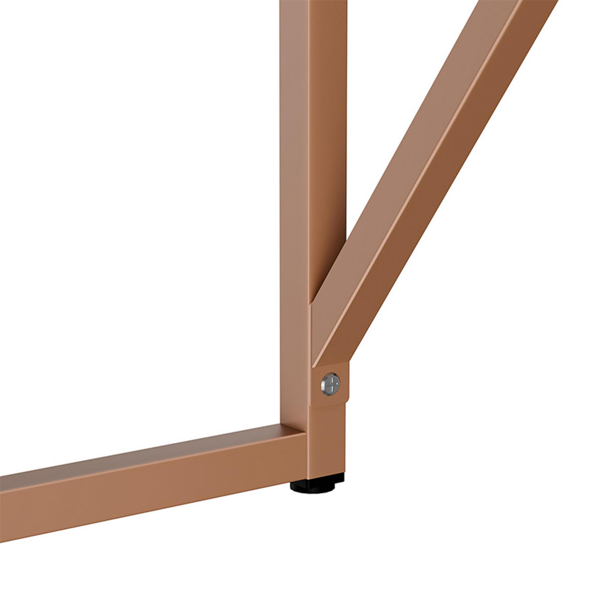 SCHREIBTISCH 120 cm, Braun - Braun, Metall (120/60/78cm) - Oviala