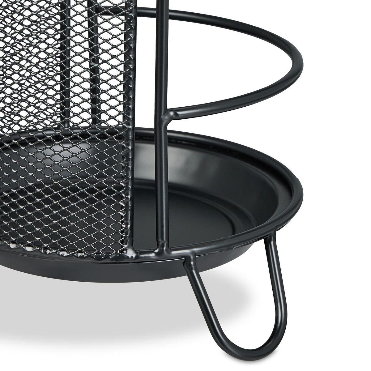 REGENSCHIRMSTÄNDER - Schwarz, Metall (16/44/16cm) - Relaxdays