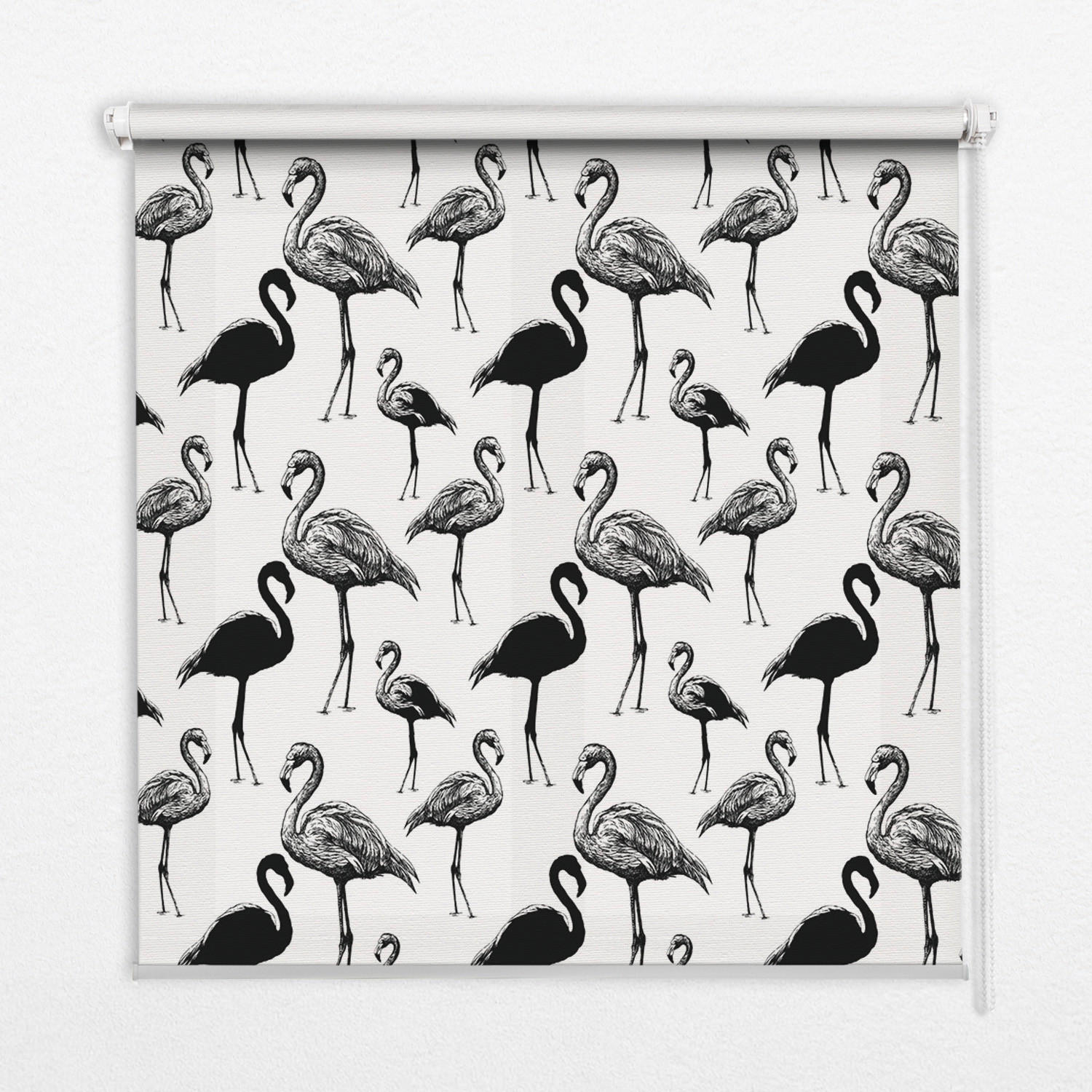 TULUP VNITŘNÍ roleta - okenní roleta - roleta - 70x140 cm - Černí plameňáci