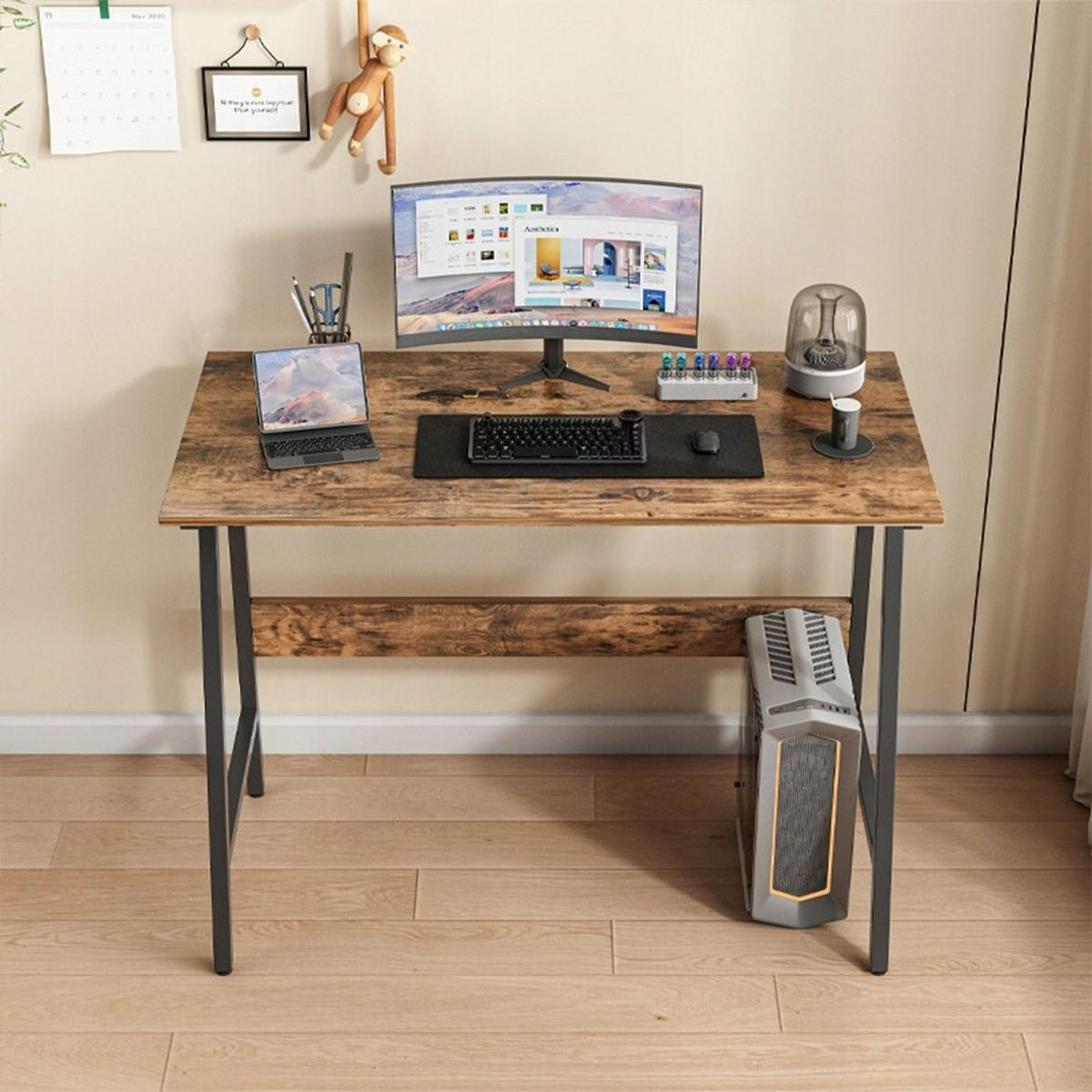 SCHREIBTISCH, braun, 100/50/73.5 cm - Braun, Holzwerkstoff (50/100/73.5cm)