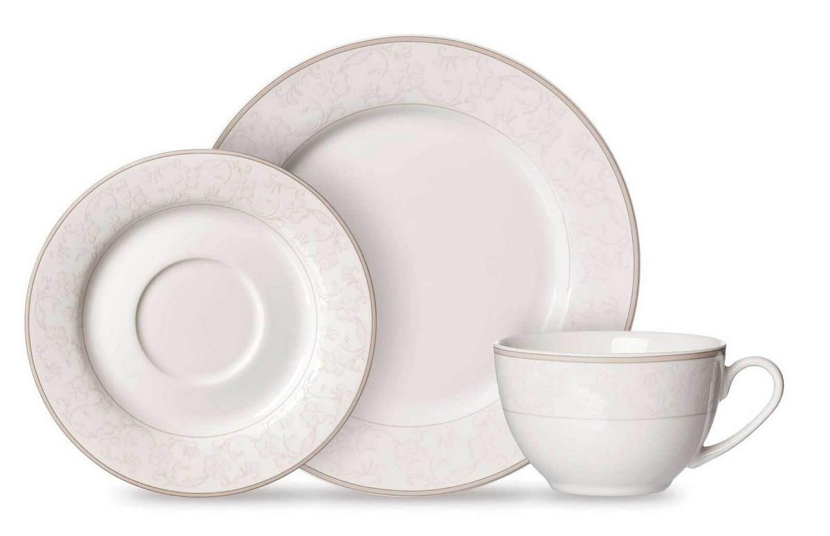 KAFFEESERVICE Isabella creme 18er Set - Creme, Keramik (18/22/28cm) - Ritzenhoff Breker