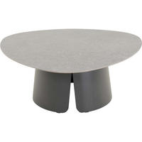 BEISTELLTISCH Alva - Anthrazit - 97/97/37 cm - Dunkelgrau, Metall (97/97/37cm) - Lesli Living
