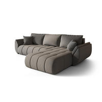 ECKSOFA Misato In Wind - Dunkelgrau, Holzwerkstoff/Textil (280/175cm) - Fun Möbel