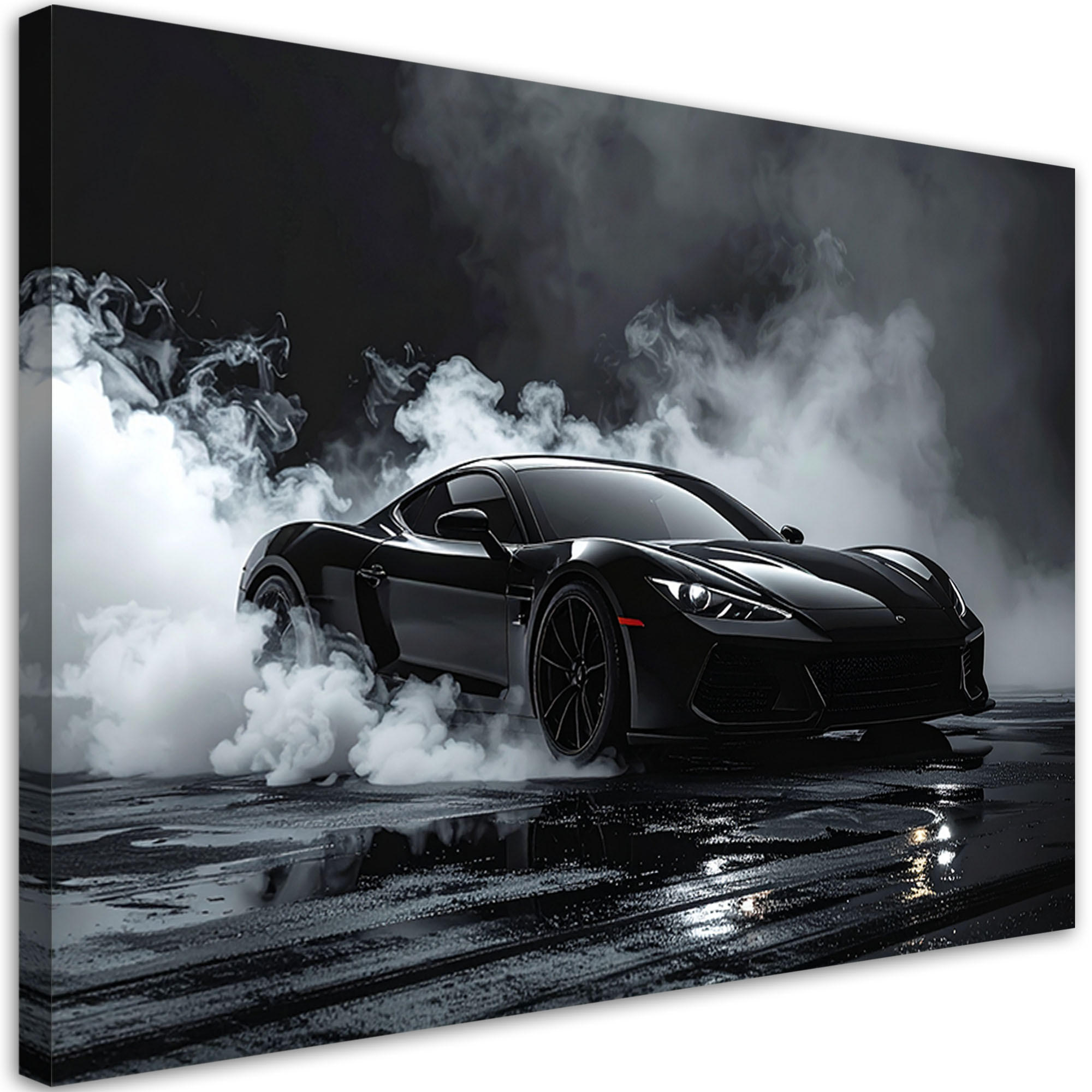 LEINWANDBILD Kraftfahrzeuge 120x80cm - Schwarz, Textil (120/80cm) - Feeby