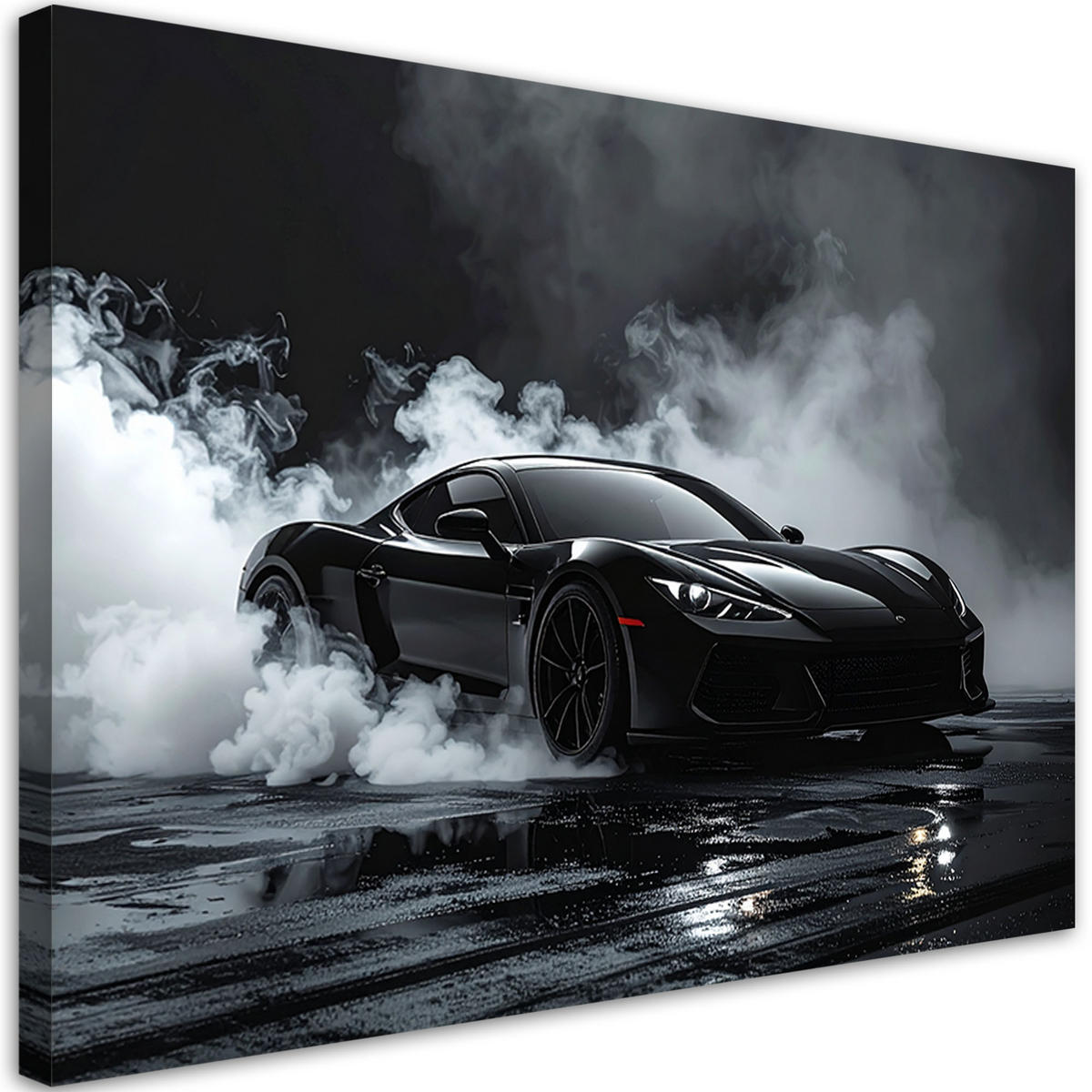 LEINWANDBILD Kraftfahrzeuge 120x80cm - Schwarz, Textil (120/80cm) - Feeby