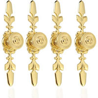 MÖBELGRIFF Gold 4er-Set - Goldfarben, Metall (2.3/2.5/12cm)