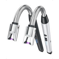 STABFEUERZEUG 2-teiliges Set Lichtbogen USB C Aufladbar - Multicolor, Metall (1.5/1.5/25.5cm)