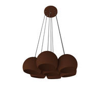 HÄNGELEUCHTE - Dunkelbraun, Metall (25/25/20cm) - Lumicom