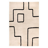 TEPPICH Louisa kaviar 160 x 230 x 2 cm - Schwarz, Textil (160/230cm) - Vivaraise