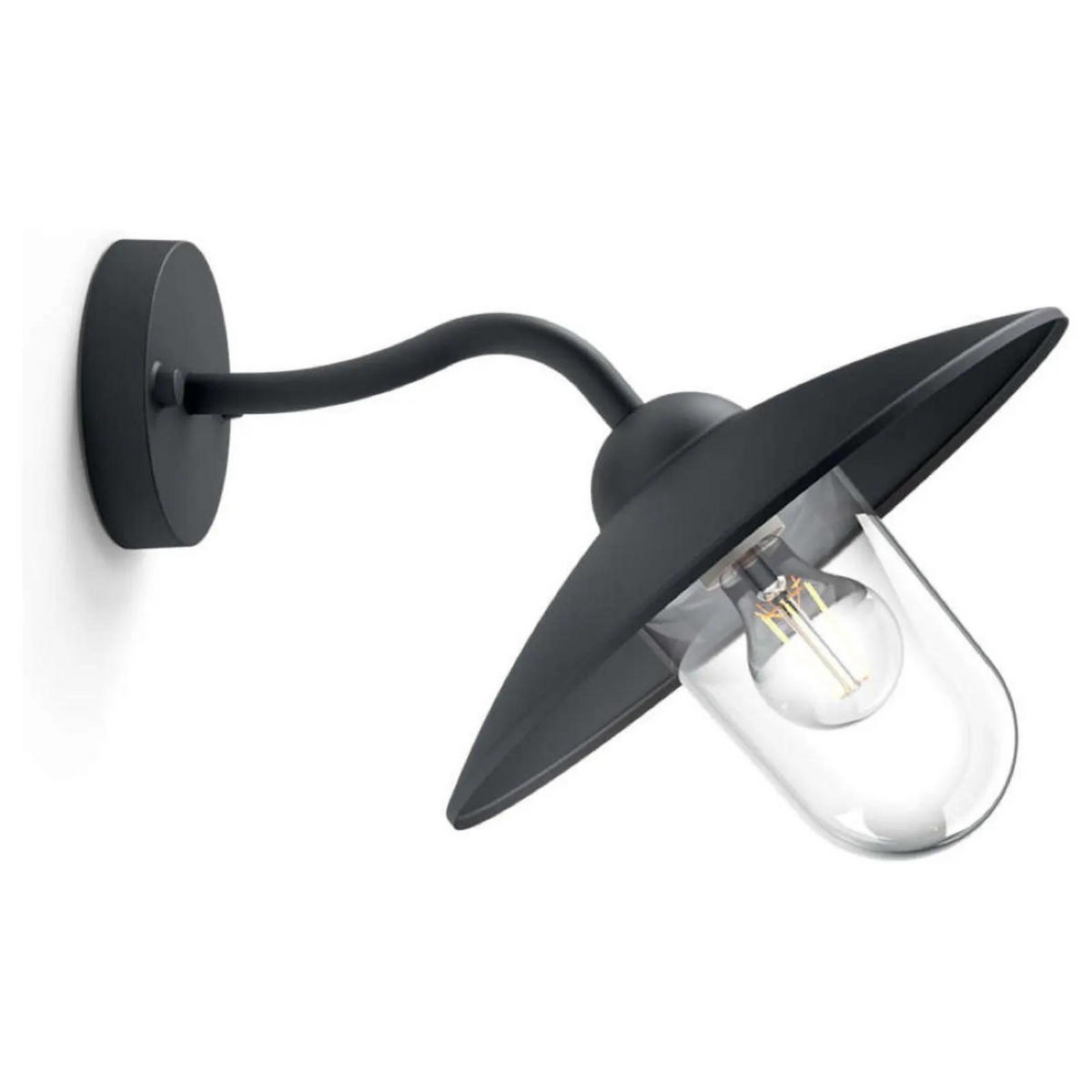 WAND- & DECKENLEUCHTE Hammock Schwarz - Schwarz, Metall (30/23.7/36.6cm) - Philips