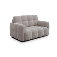 SOFA MELLOW 2-Sitzer, beige - Beige/Schwarz, Holz/Textil (153/87/98cm) - Courtois Laville