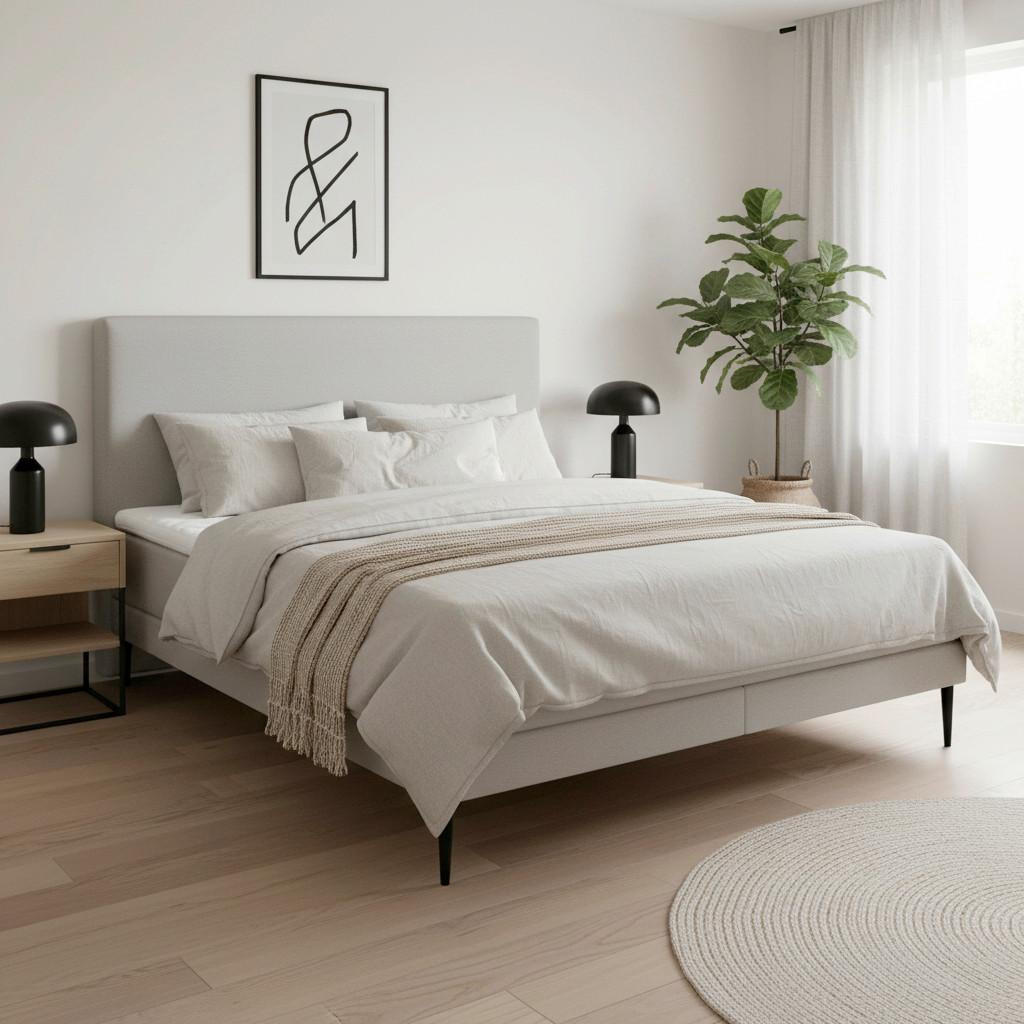 Bessagi Home Boxbett Hellgrau