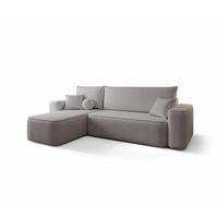 ECKSOFA Agepo In Curio - Grau, Holzwerkstoff/Textil (250/150cm) - Fun Möbel
