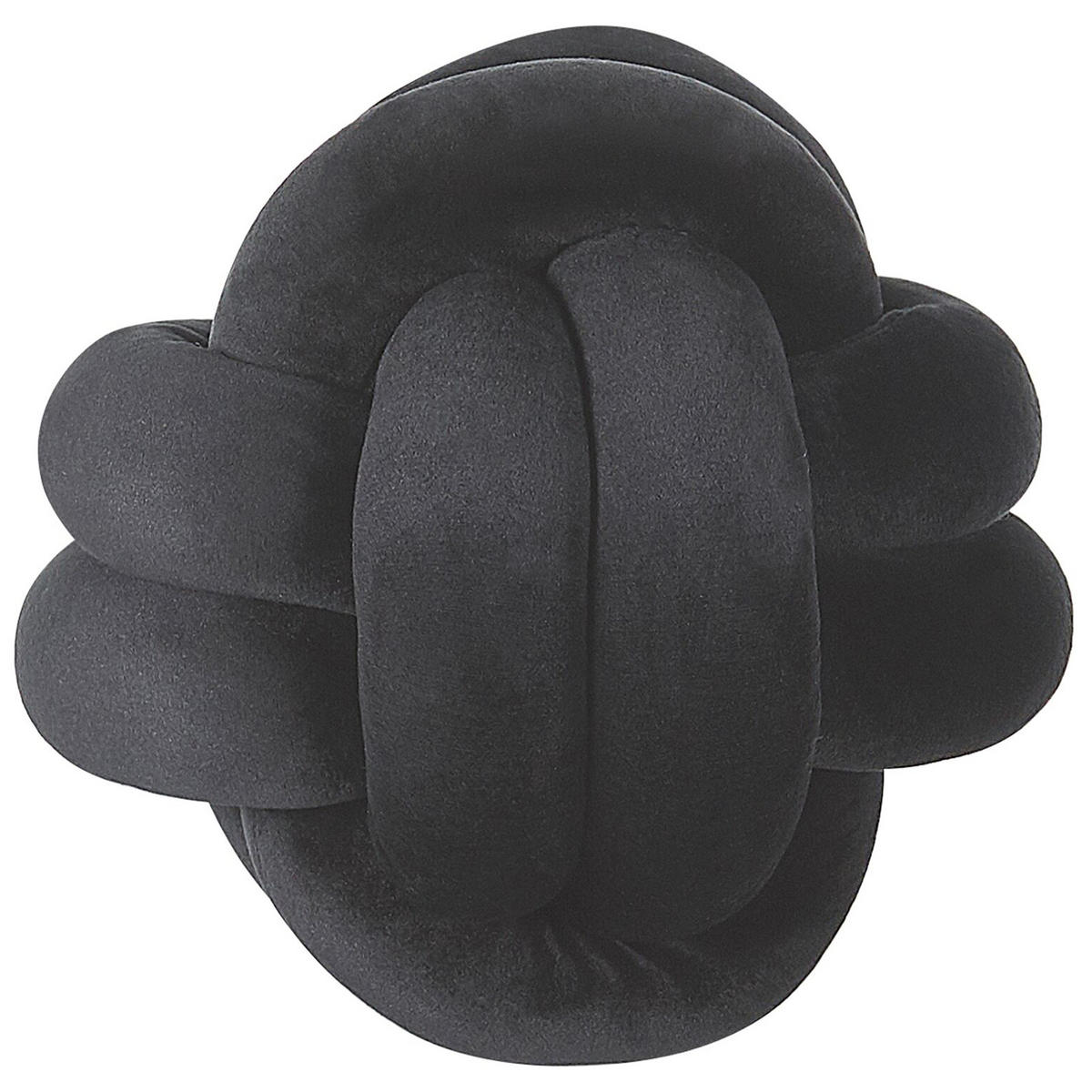 DEKOKISSEN Schwarz 20/20 cm Malni - Schwarz, Textil (20/20cm) - Beliani