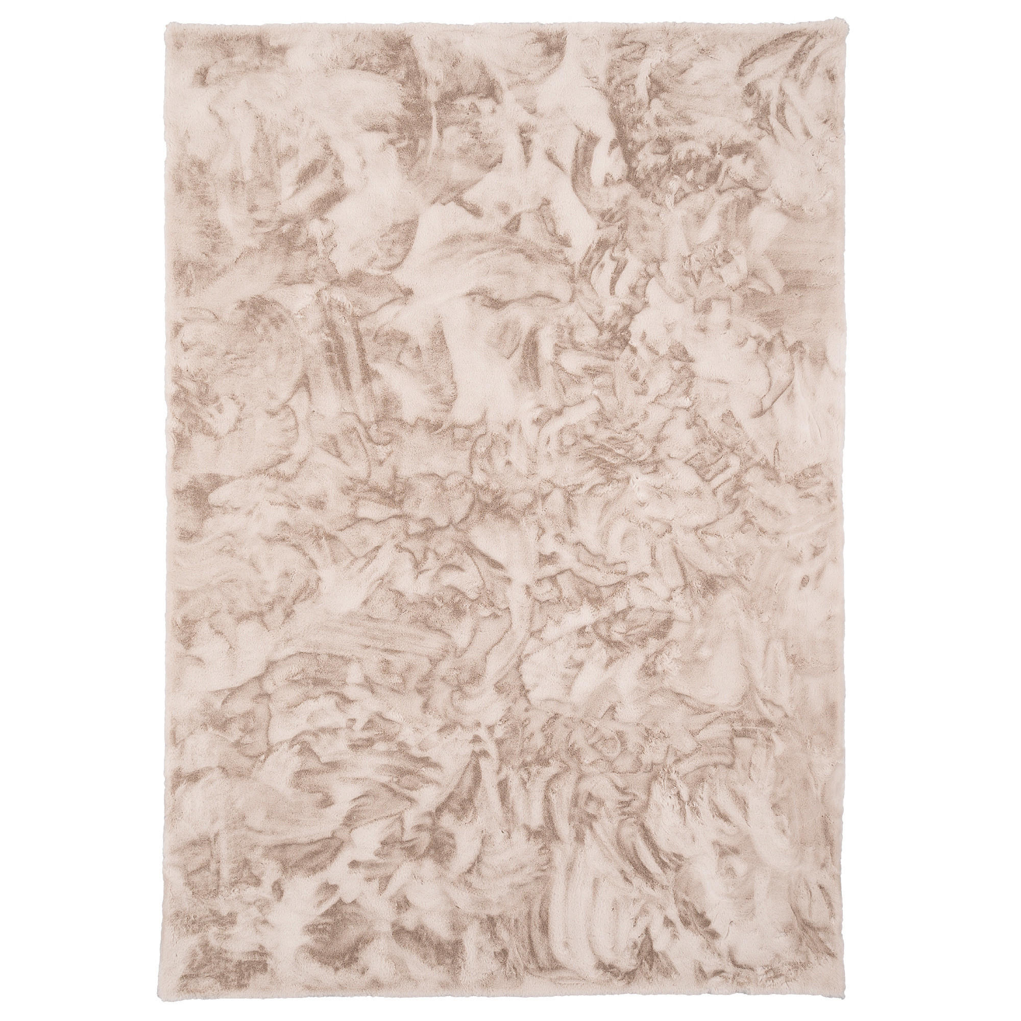FELLTEPPICH LUXUS SUPER SOFT PLUSH - Beige, Textil (140/180cm) - Pergamon