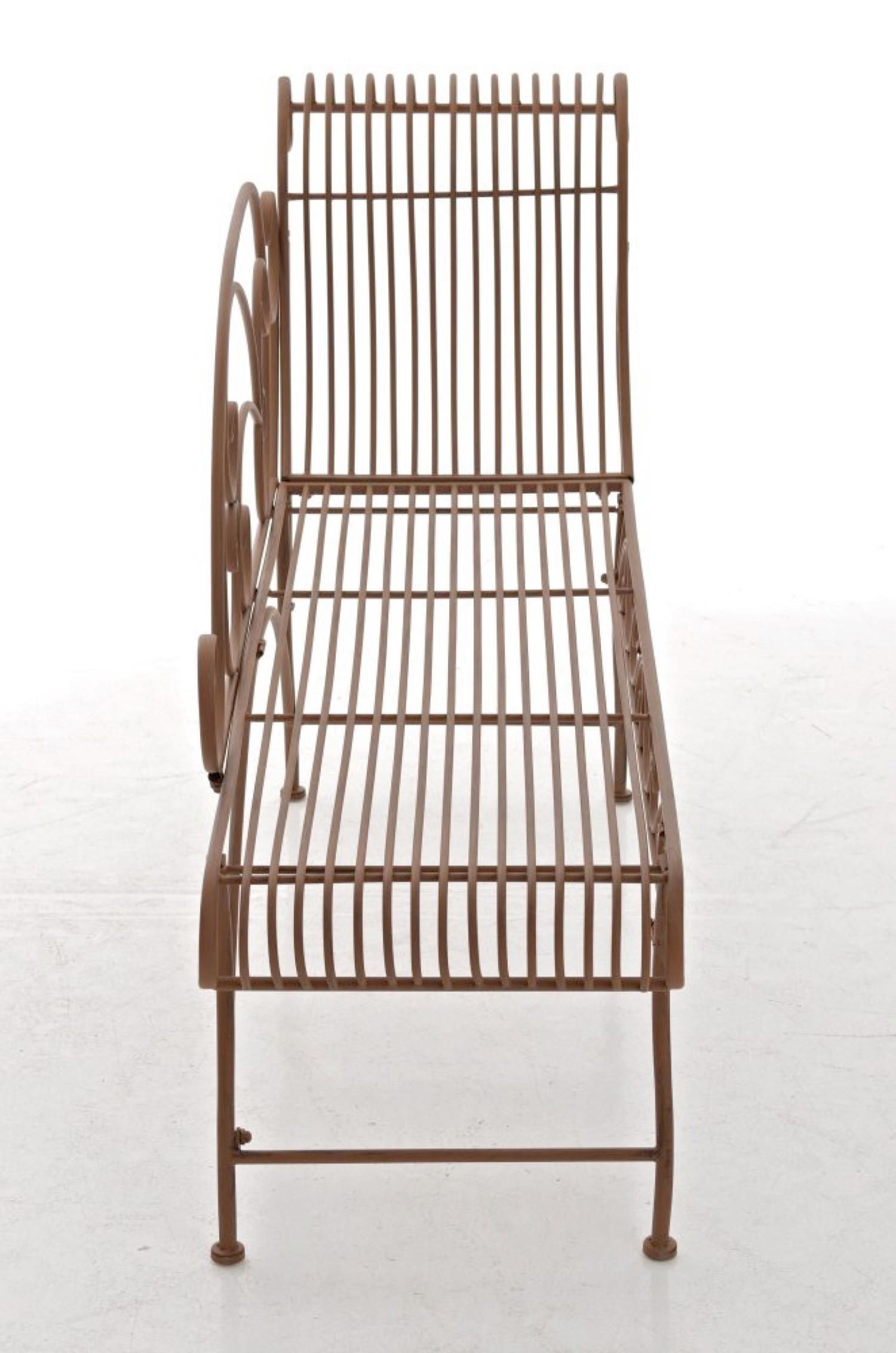 GARTENBANK Karina antik braun - Braun, Metall (156/46/78cm) - TPFGarden