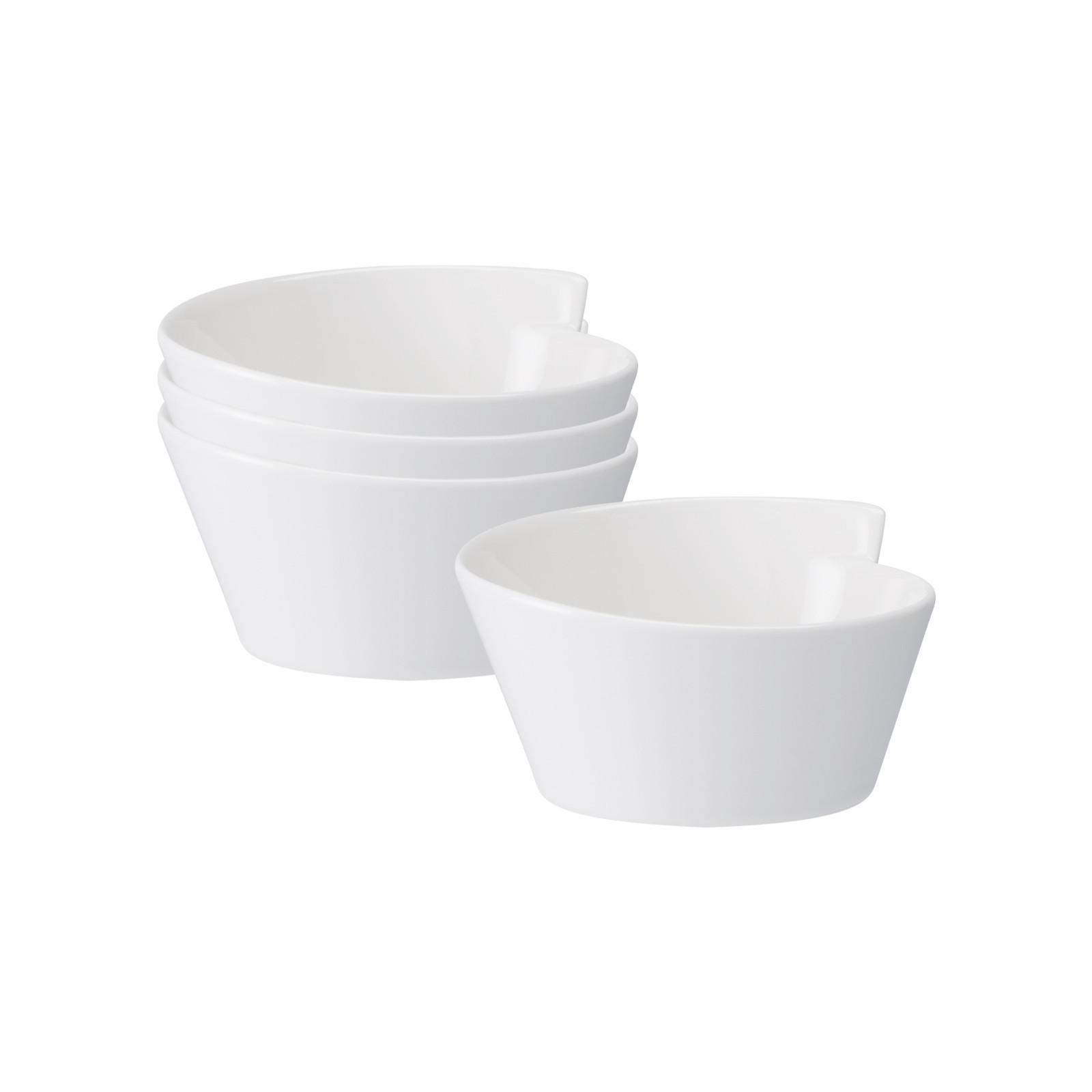 REISSCHALEN NewWave weiß 14 x 13 cm 4er Set - Weiß, Keramik (1cm) - Villeroy & Boch