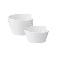 REISSCHALEN NewWave weiß 14 x 13 cm 4er Set - Weiß, Keramik (1cm) - Villeroy & Boch