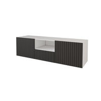 LOWBOARD KITO-W 140x40x41 cm - Weiß / Schwarz - Schwarz, Holzwerkstoff (140/40/41cm) - ALTDECOR