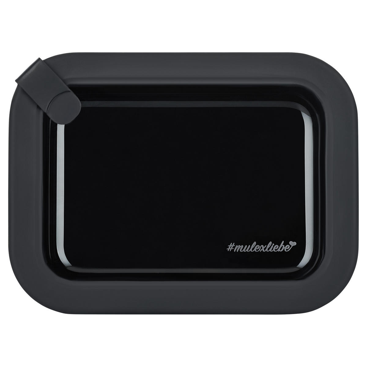 FRISCHHALTEDOSE LUND Meal Cube schwarz 1050 ml - Schwarz, Glas (15/7/20cm) - Mulex