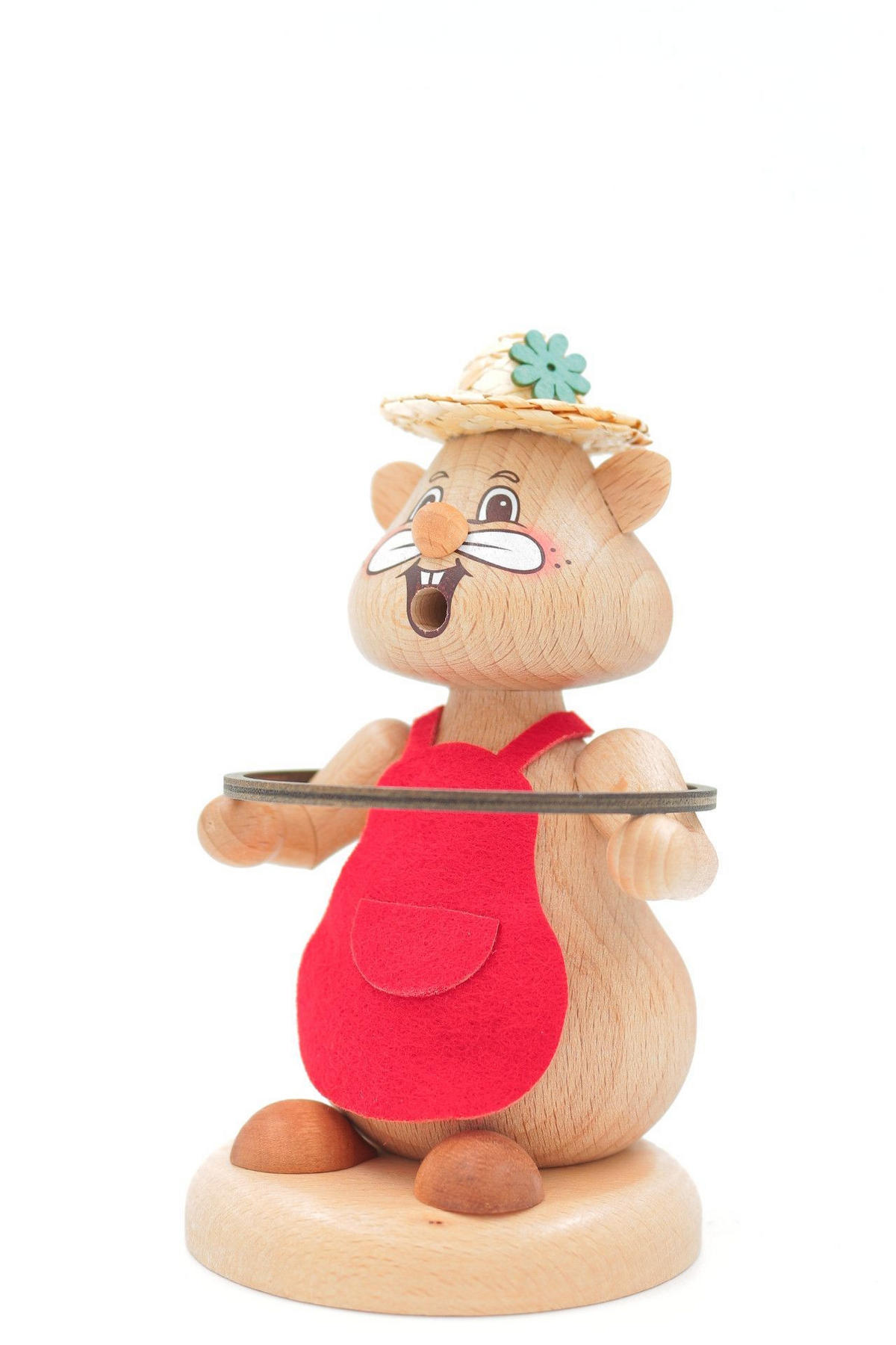 RAUCHFIGUR Hamster Fitnesslady 13 cm - Multicolor, Holz (8/13/0.1cm)