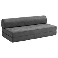 FALTSOFA Katusha Flachgewebe anthrazit - Anthrazit, Kunststoff (80/57/160cm) - 58aufmkessel