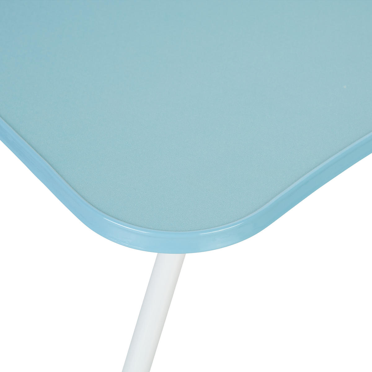 LAPTOPTISCH Hellblau klappbar MDF 60x40 cm - Hellblau, Holzwerkstoff/Kunststoff (40/63/26cm) - Relaxdays