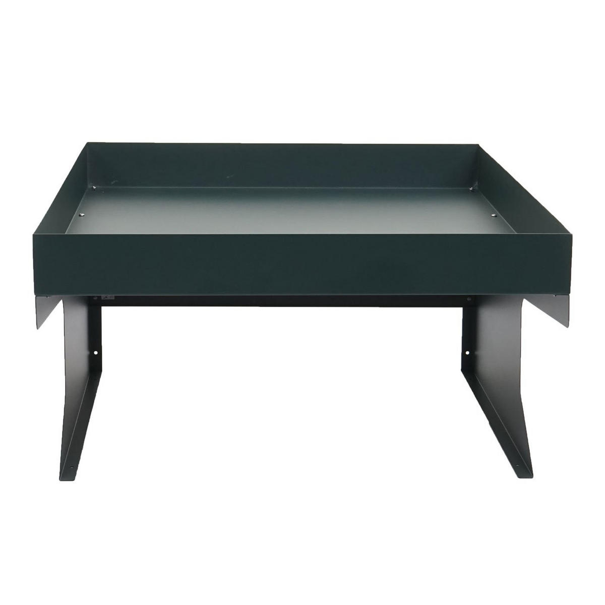 MÄHROBOTER-GARAGE mit Pflanzkasten 37x60x70cm Metall Grün - Grün, Metall (60/37/70cm) - PROREGAL