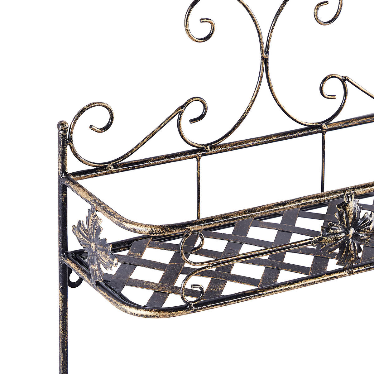 WANDREGAL Schwarz Marayes - Schwarz, Metall (42/52/14cm) - Beliani