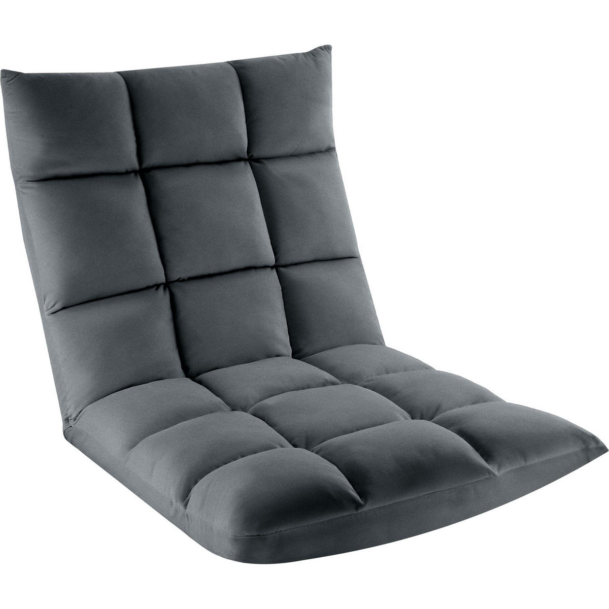 RELAXSESSEL Snooze ,108 x 57 x 13,5 cm,grau - Grau, Textil (57/13.5/108cm) - tectake
