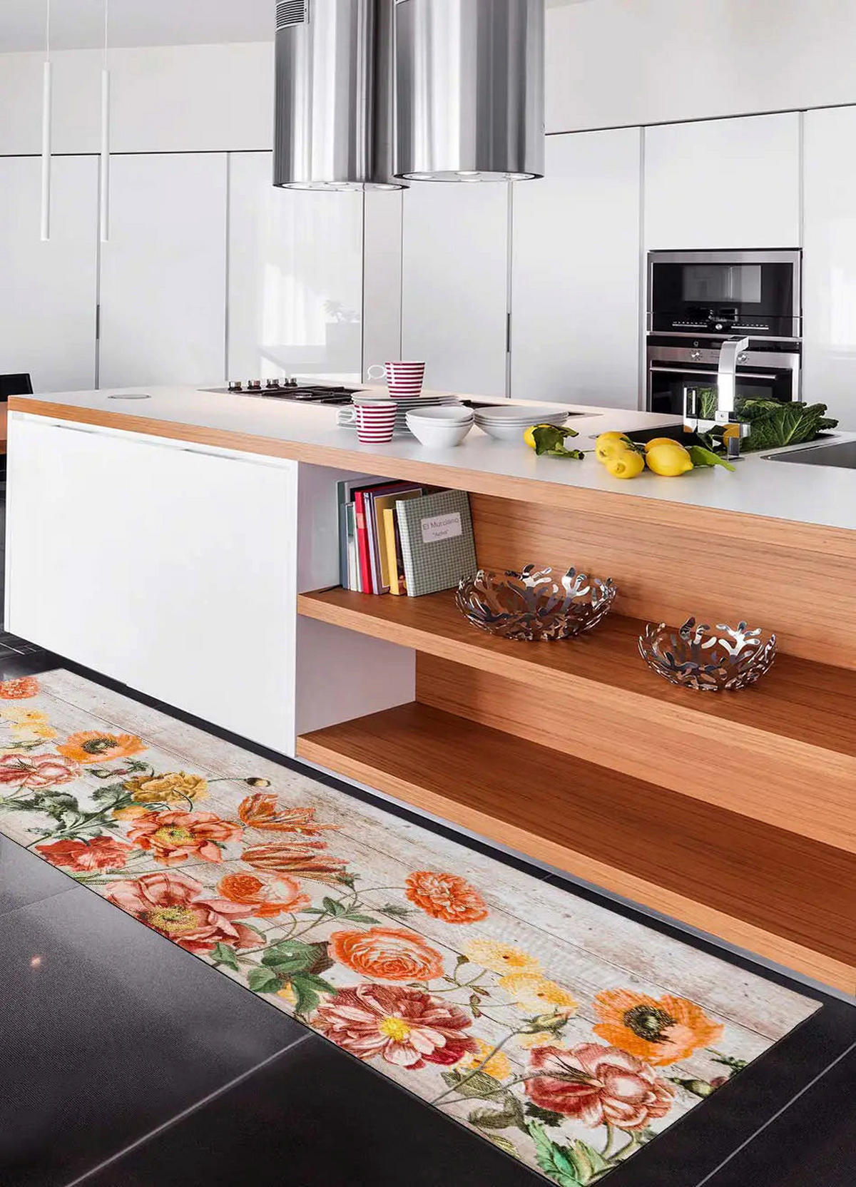 KÜCHENLÄUFER Mehrfarbig Ricci 52/200 cm - Multicolor, Kunststoff/Textil (52/200cm) - Atticgo