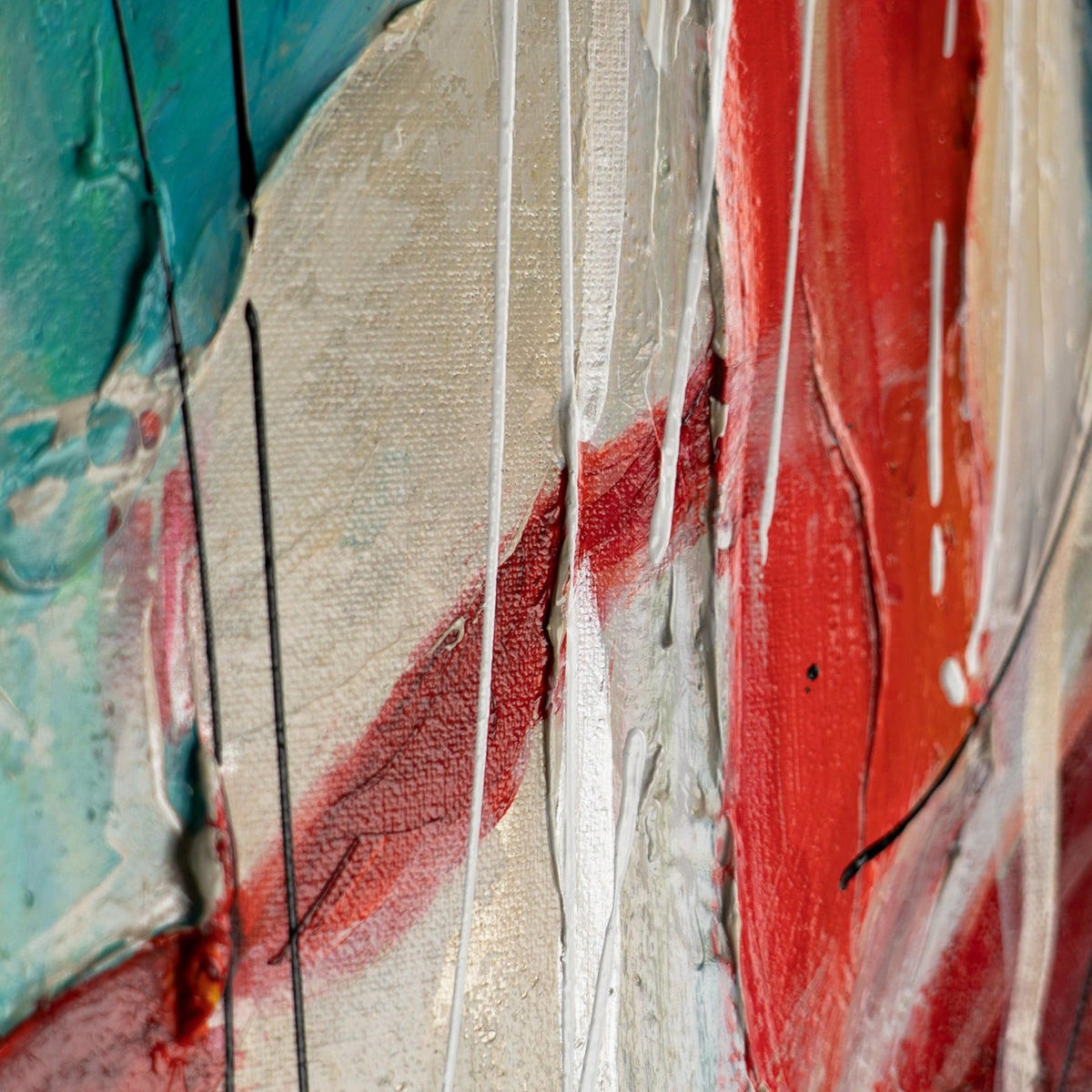 GEMÄLDE Farbige Harmonien Schattenfugenrahmen Schwarz 140x100 cm - Schwarz, Holz (140/100cm) - YS-art gallery