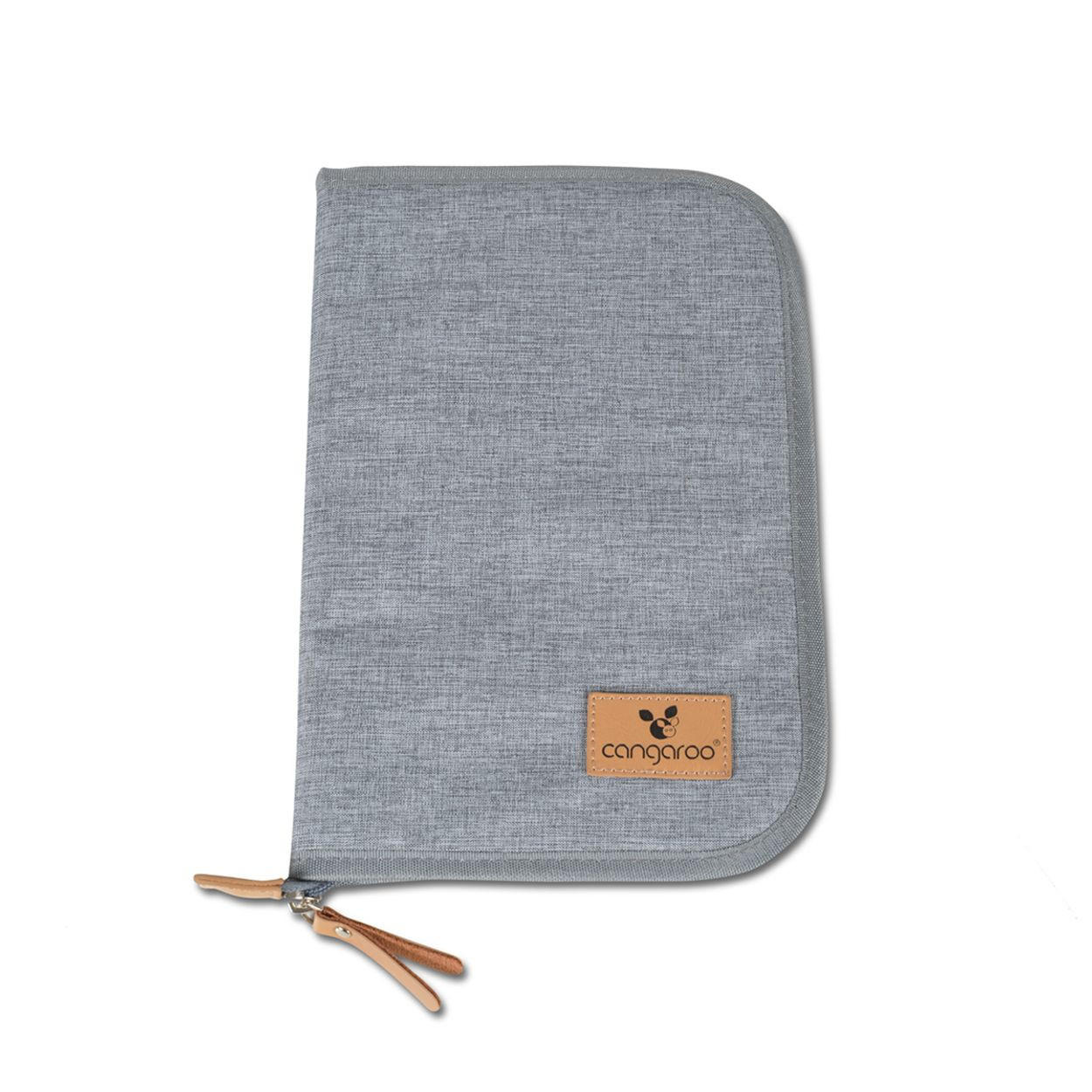 WICKELTASCHE Dokumententasche Liam grau Polyester, Reißverschluss, griff, leicht zu reinigen, für unterwegs - Grau, Textil (19/28/1cm) - Cangaroo