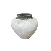 TOPF Jinsu Weiß 50/50/45cm - Weiß, Stein (45cm) - PTMD Collection