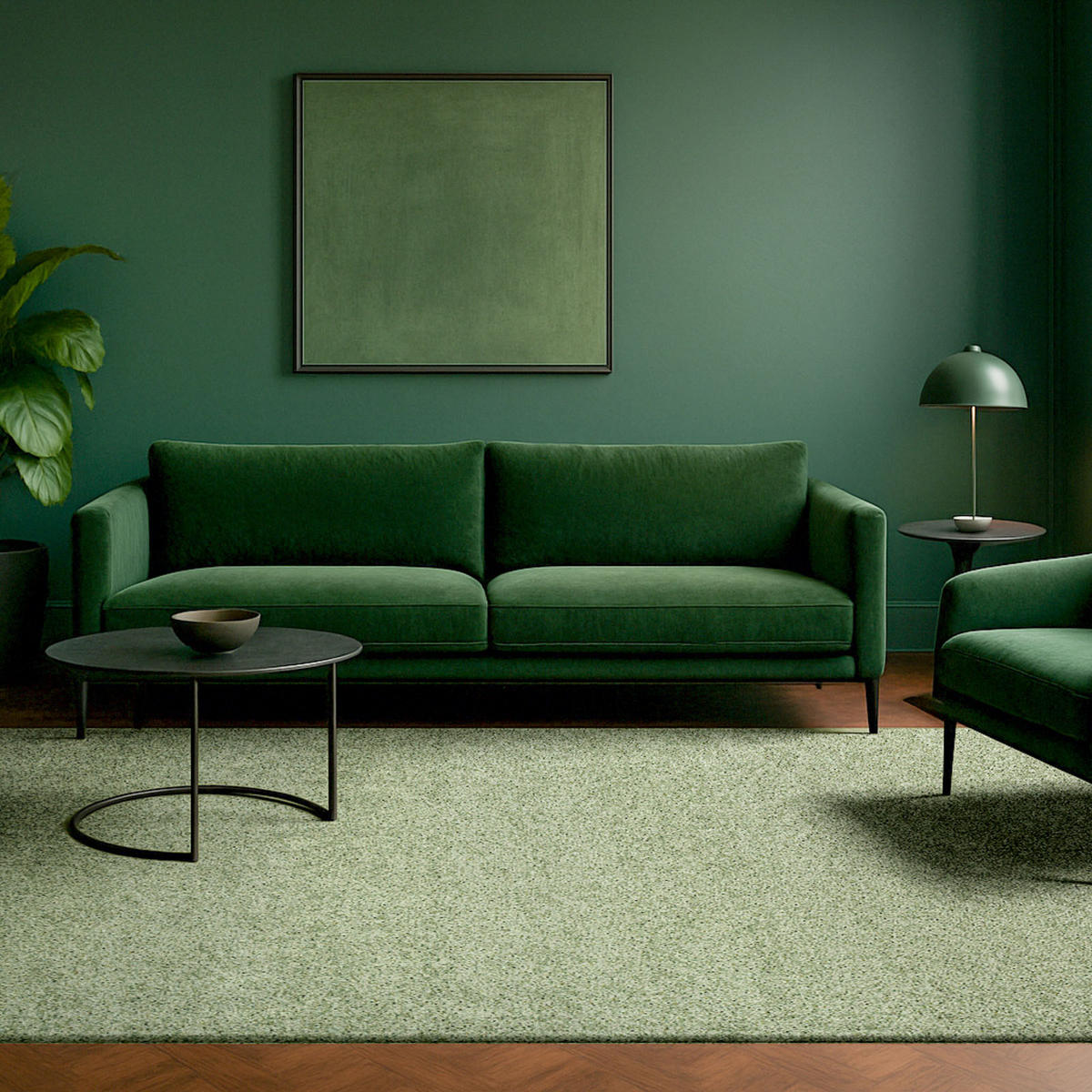 TEPPICH Mist Pearl Moss 170/240 cm - Grün, Textil (170/240cm) - Lola&Moi