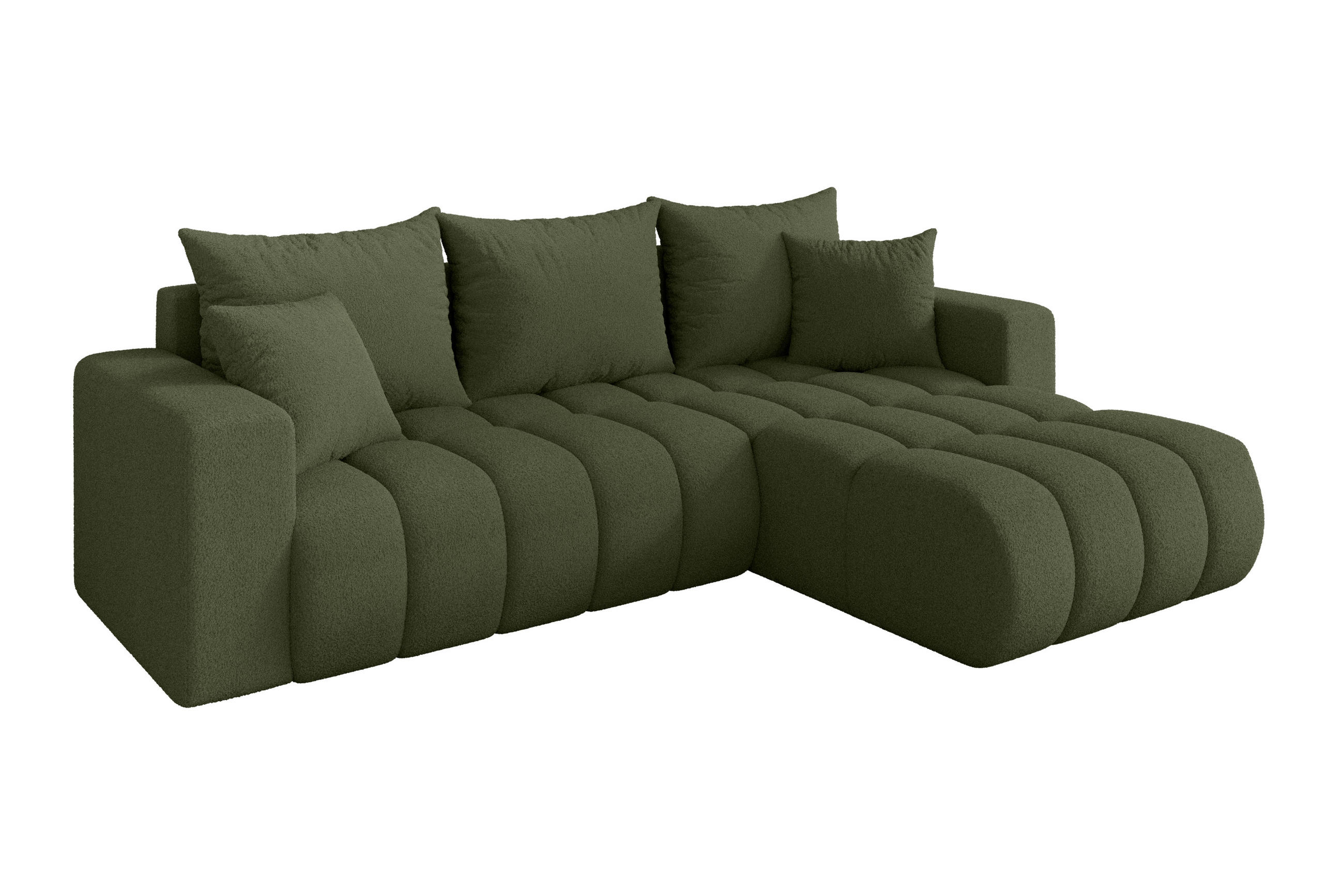 Altdecor Ecksofa Olivgrün 277x194 cm