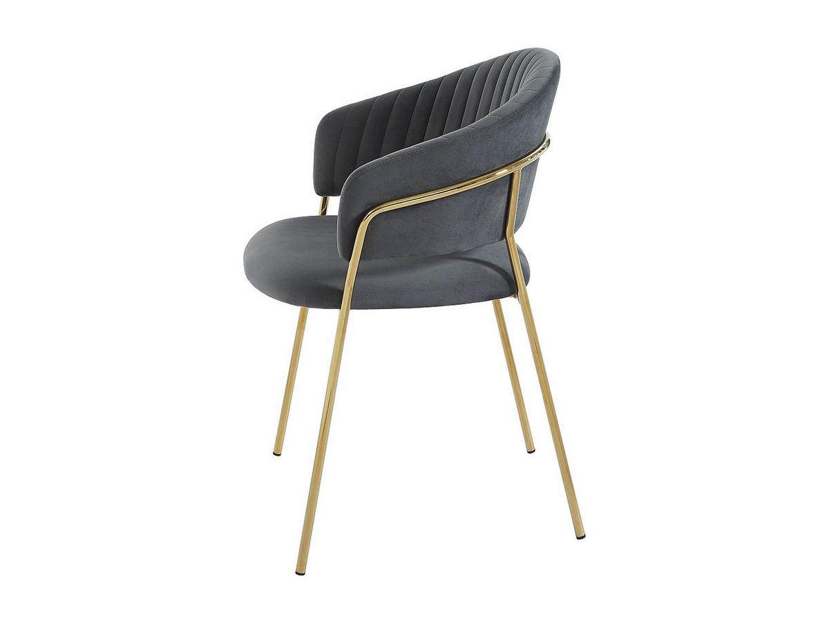 STUHL - 55cm x 55cm - Polyester - grau - MADOLIA - Grau, Textil (55/81/55cm) - Vente-Unique