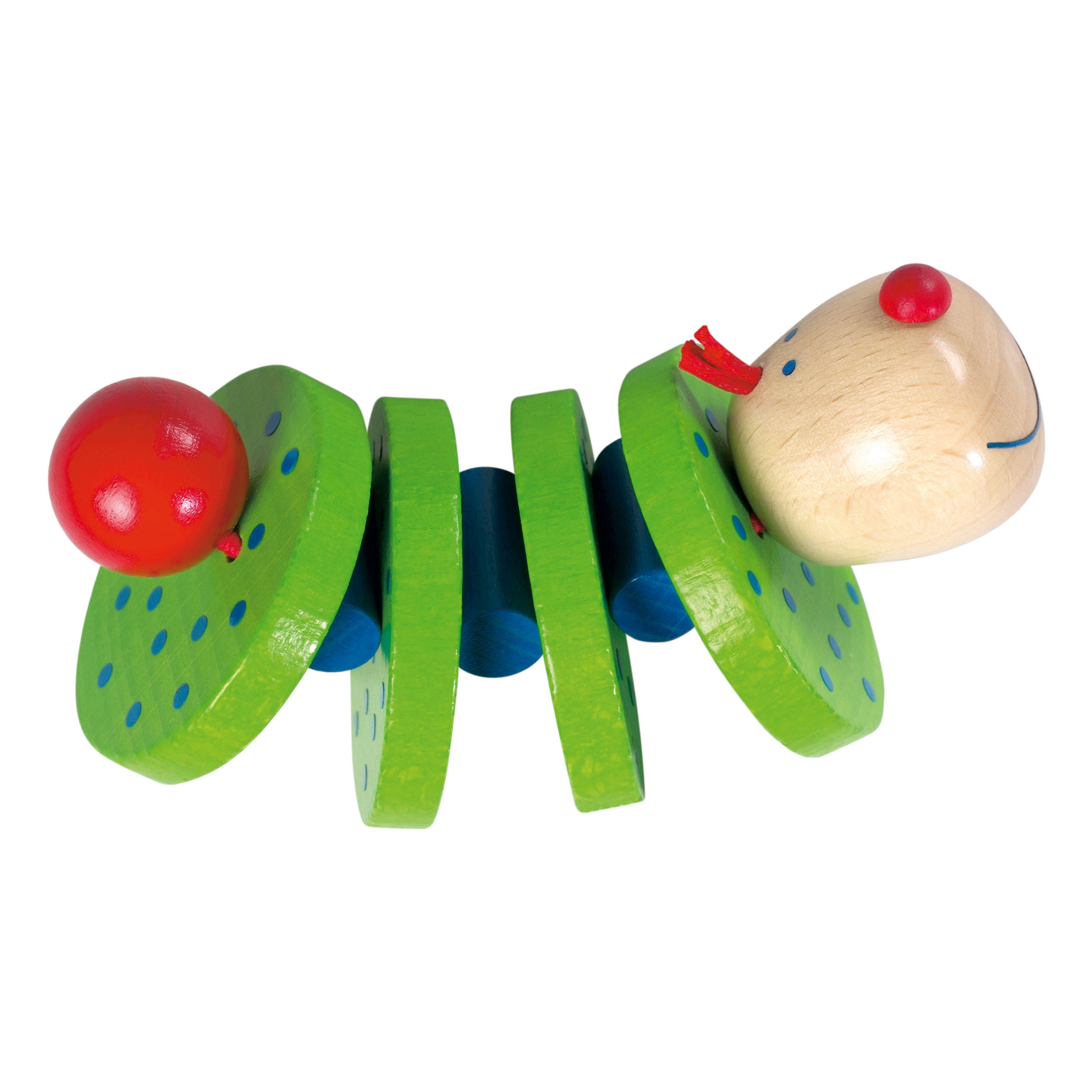 KLAPPERFIGUR Flapsi, Buche - Multicolor, Naturmaterialien (6.8/7.1/13cm) - Haba