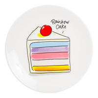 KUCHENTELLER Regenbogenkuchen in Bunt - 18cm - Multicolor, Keramik (18/18/2cm) - Blond Amsterdam
