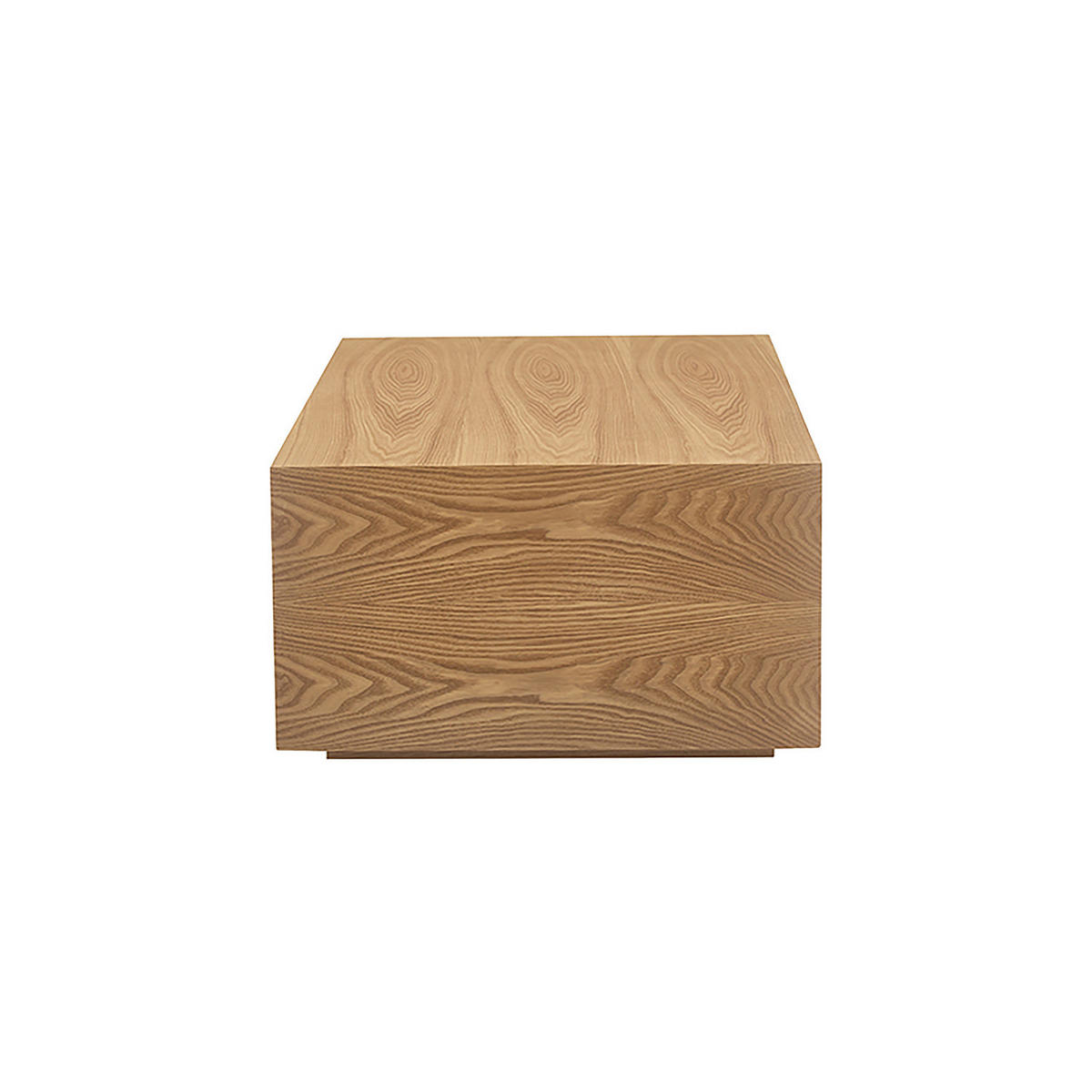 FURNIERTER COUCHTISCH - Rechteckig - Esche - Eschefarben, Holzwerkstoff (60/90/35cm) - home24