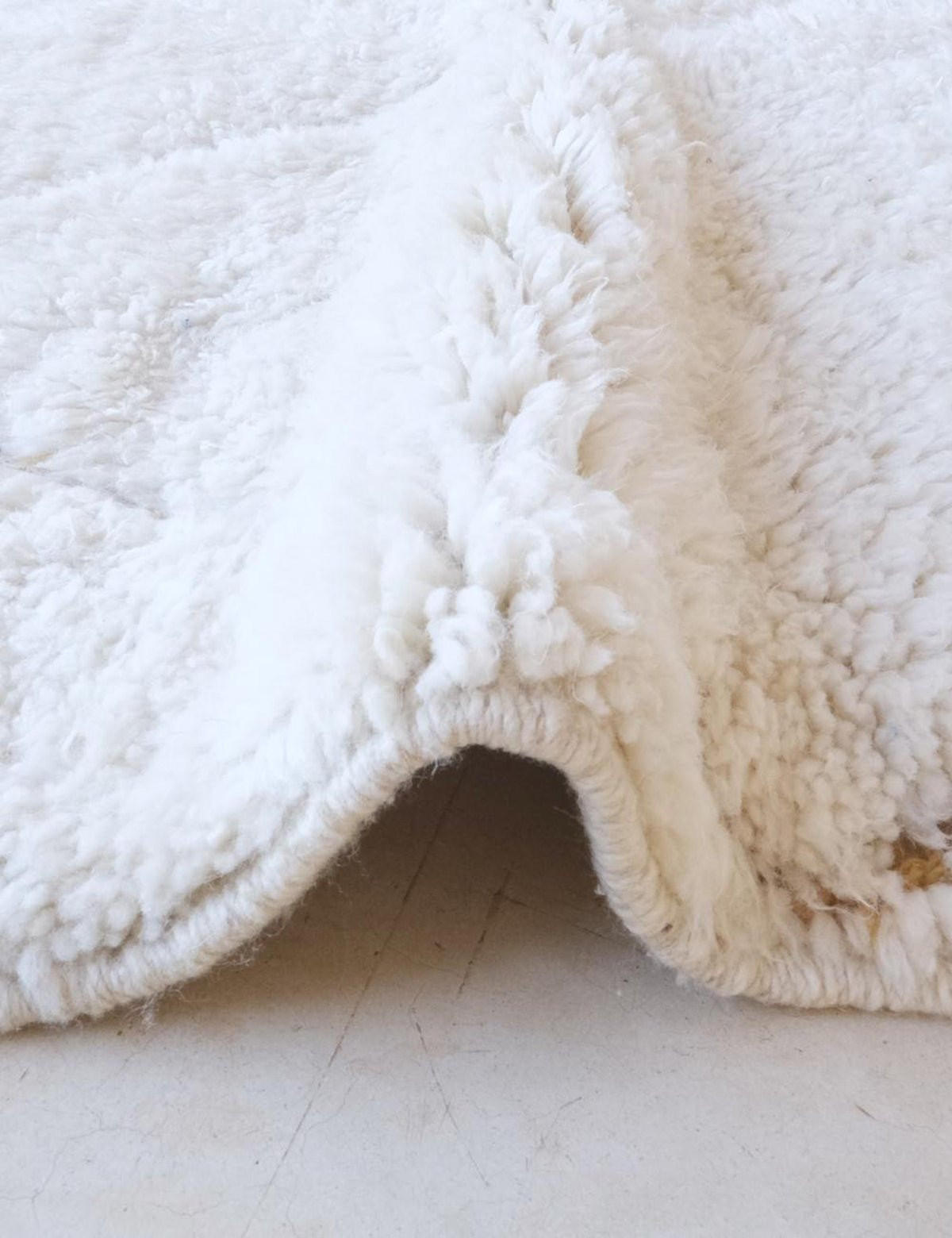 BERBERTEPPICH weich Wolle 128x 188 cm - Weiß, Naturmaterialien (128/188cm) - AFK Living